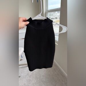 Aritzia Babaton Black Ribbed Tank Top
